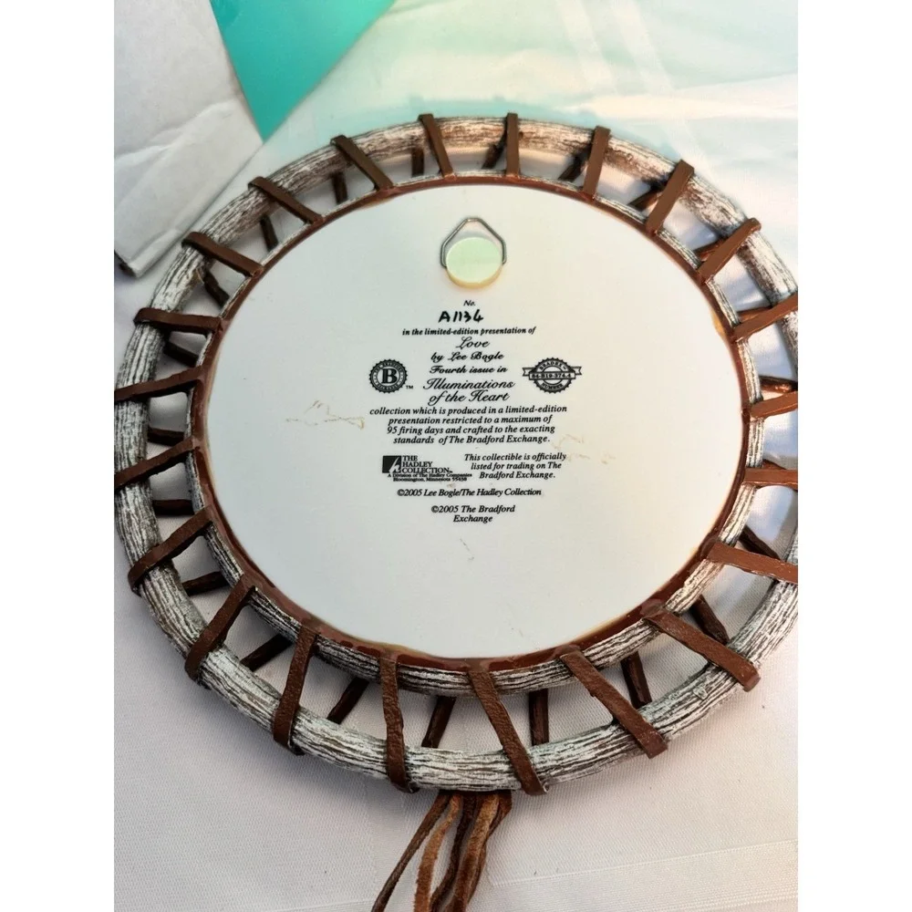 4 Native American plates, & Hanging Plate Holder Lee‎ Bogle Bradford Exchange